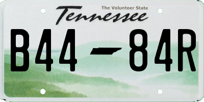 TN license plate B4484R
