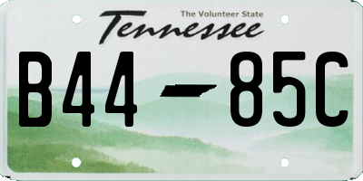 TN license plate B4485C