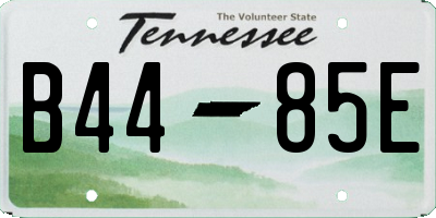 TN license plate B4485E