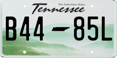 TN license plate B4485L
