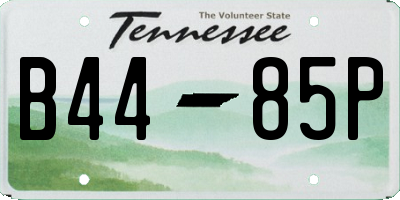 TN license plate B4485P