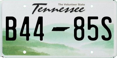 TN license plate B4485S