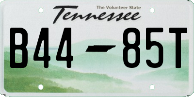 TN license plate B4485T