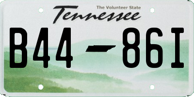 TN license plate B4486I