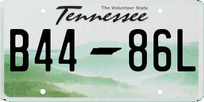 TN license plate B4486L