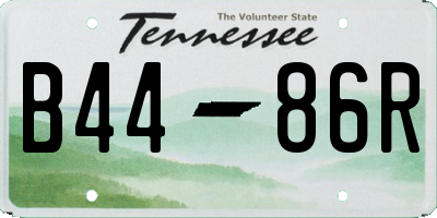 TN license plate B4486R