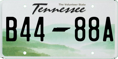 TN license plate B4488A