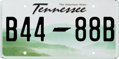 TN license plate B4488B