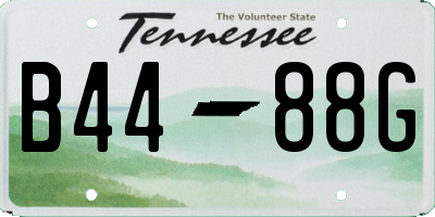 TN license plate B4488G