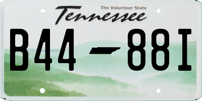 TN license plate B4488I