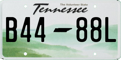 TN license plate B4488L