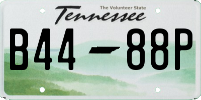 TN license plate B4488P