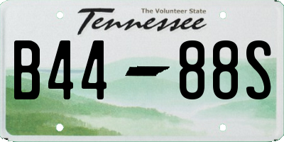 TN license plate B4488S
