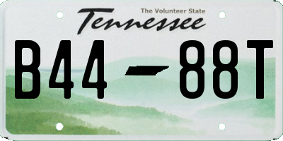 TN license plate B4488T