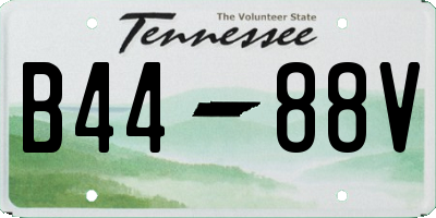 TN license plate B4488V