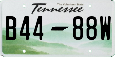 TN license plate B4488W
