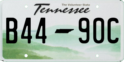 TN license plate B4490C