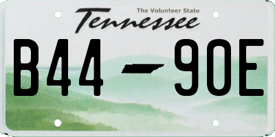 TN license plate B4490E