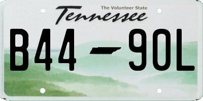 TN license plate B4490L