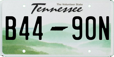 TN license plate B4490N