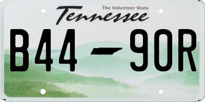 TN license plate B4490R