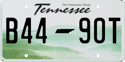 TN license plate B4490T