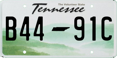 TN license plate B4491C