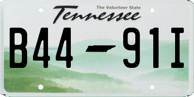TN license plate B4491I