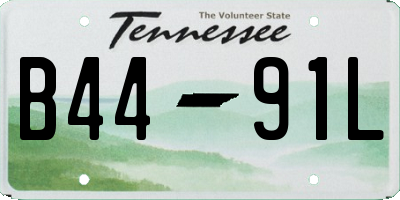 TN license plate B4491L