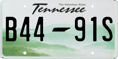 TN license plate B4491S