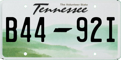 TN license plate B4492I