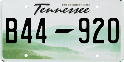 TN license plate B4492O