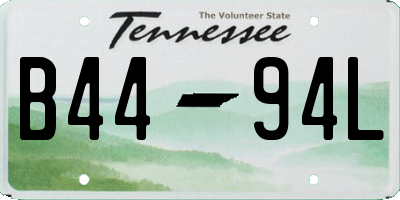 TN license plate B4494L
