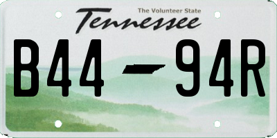 TN license plate B4494R