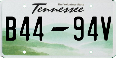TN license plate B4494V