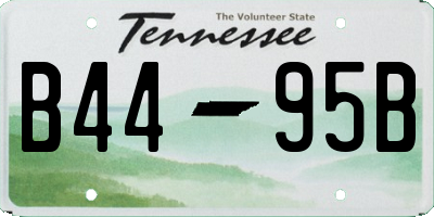 TN license plate B4495B