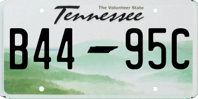 TN license plate B4495C