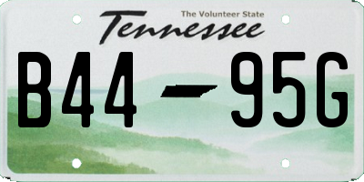 TN license plate B4495G