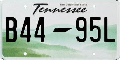 TN license plate B4495L