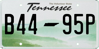 TN license plate B4495P