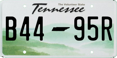 TN license plate B4495R