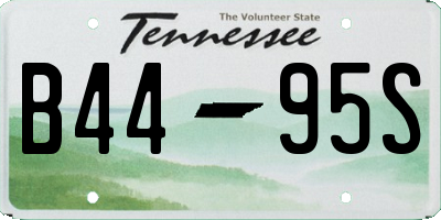 TN license plate B4495S