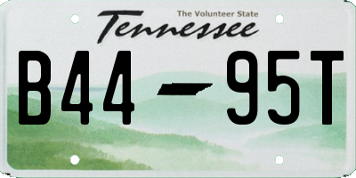 TN license plate B4495T