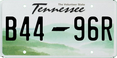 TN license plate B4496R