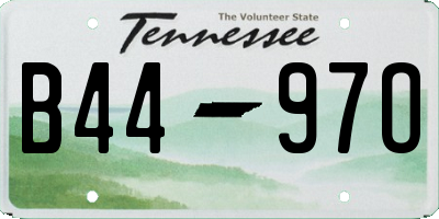 TN license plate B4497O