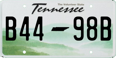 TN license plate B4498B