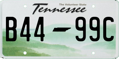 TN license plate B4499C
