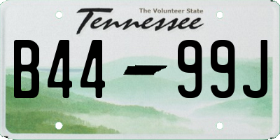 TN license plate B4499J