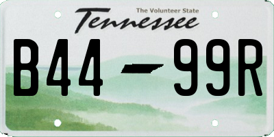 TN license plate B4499R