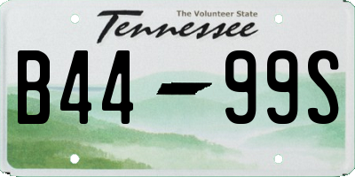TN license plate B4499S